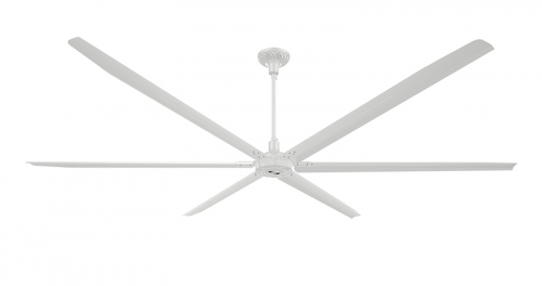 白色商超工业风扇-不带灯